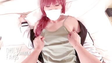 Bocchi the Rock Cosplayer gets fucked, Japanese Crossdresser Femboy Anime Cosplay - 2 image