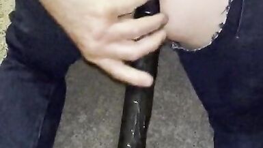 Trying to stop the 14 inch dildo in my little bitch ass - 9 image