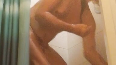 Tranny Taking A Shower - 7 image