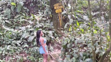 Mirella Diniz was lost in the waterfall when the perverted cameraman found her - 2 image