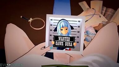 Futa Gawr Gura with Watson - 1 image