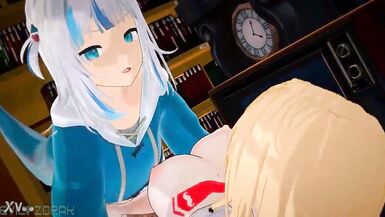 Futa Gawr Gura with Watson - 7 image