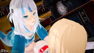 Futa Gawr Gura with Watson - 8 image