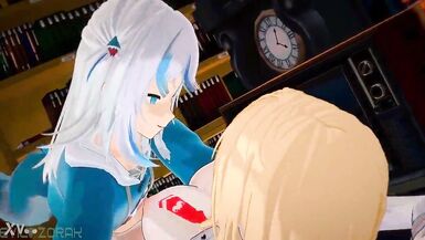 Futa Gawr Gura with Watson - 9 image