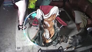 sissy pushes vibrator into inverted cock - 4 image