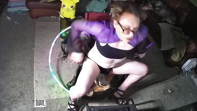 sissy pushes vibrator into inverted cock - 5 image