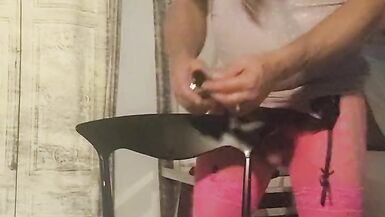 ATM dildo sissy fucks and cums - 5 image