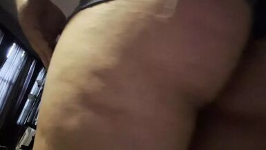 Cd in booty shorts small cock