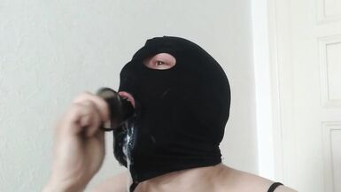 deep throat with dildo then cumshot - 9 image