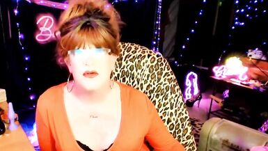 Red Blouse Cam Strip N Chat N Smoking - 14 image