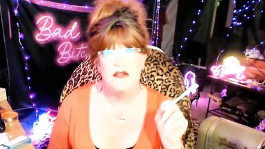 Red Blouse Cam Strip N Chat N Smoking - 4 image