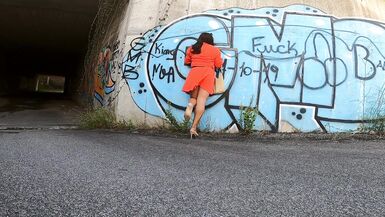 JoanaLoveTs warm up afternoon (Driving, walking, masturbating, pissing and cumming) - 7 image