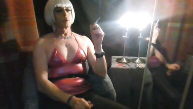 Smoke Fetish TGurl Cum Shot TessNorthSMK - 14 image