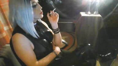 Smoking TGurl Blonde Hottie TessNorthSMK - 3 image