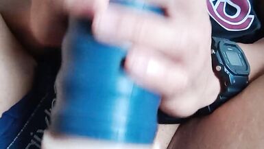 punching my dick in the fake pussy - 12 image