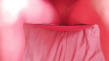 misr4 - hands free cum in red lingerie - 2 image