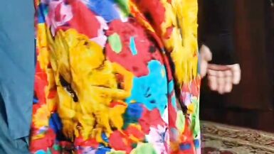 +18 Youtube Model Crossdresserkitty Sexy Villager Housewife Dress Long Stockings White BBW Femboy Stripteasing At Stepsister - 10 image