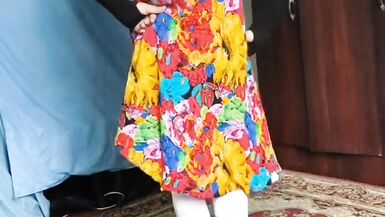 +18 Youtube Model Crossdresserkitty Sexy Villager Housewife Dress Long Stockings White BBW Femboy Stripteasing At Stepsister - 13 image