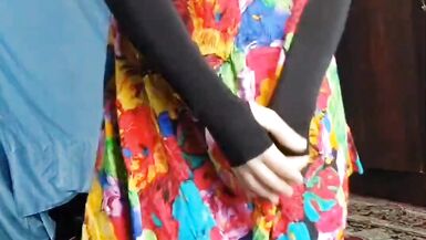 +18 Youtube Model Crossdresserkitty Sexy Villager Housewife Dress Long Stockings White BBW Femboy Stripteasing At Stepsister - 5 image