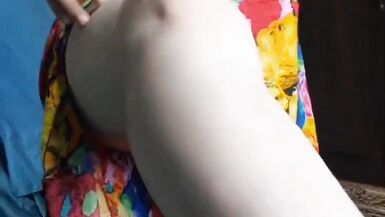 +18 Youtube Model Crossdresserkitty Sexy Villager Housewife Dress Long Stockings White BBW Femboy Stripteasing At Stepsister - 9 image