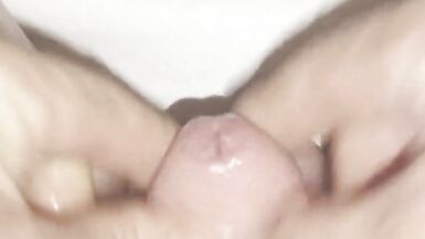 Jacking off 2in micro cock