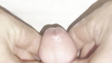 Jacking off 2in micro cock - 3 image