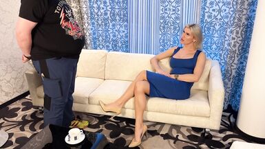 Strict boss...! Warning or swallow sperm? - 2 image