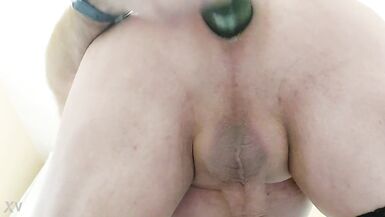 Fucking my ass with only stockings - 7 image