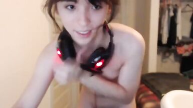 Aya cute brunette girl strip and shows off - 9 image