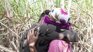 Indian Shemale - Two truck drivers and Shemale Pooja went to the Early this morning, sugarcane field Hard Fucking. - 2 image
