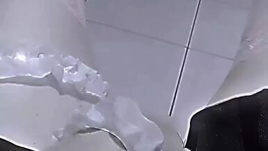 trans Girl Touching herself until cum all over her - 1 image