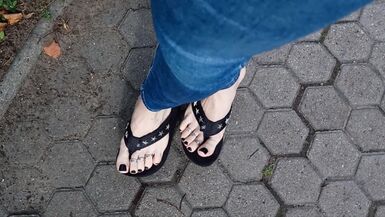 I love showing off my sexy feet in public - 12 image