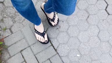 I love showing off my sexy feet in public - 15 image