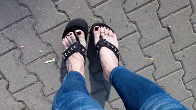 I love showing off my sexy feet in public - 4 image