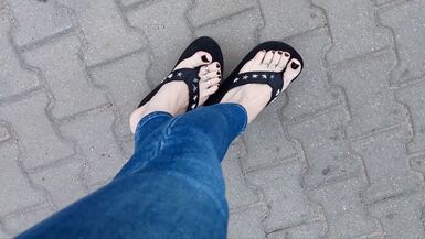 I love showing off my sexy feet in public - 6 image