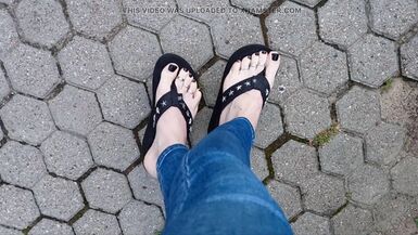 I love showing off my sexy feet in public - 9 image
