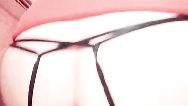 riding fat white dildo - 15 image