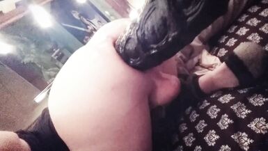 Hot Sissy Femboy Ass Fucking On Huge Manolith Dildo Tiffany Ciskiss - 13 image