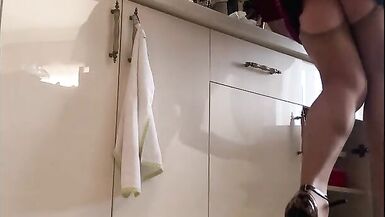 My Aunt's Beautiful Legs And Stockings - 3 image