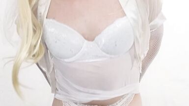 Felixa Teasing and Masturbating in Slutty Bride Lingerie - 10 image