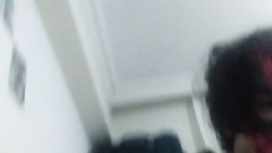 Femboy shows her ass with her feet - 2 image