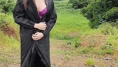 Back to where I got caught !!! Gina cum at park - 9 image