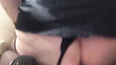 crazy shameless sissy play with her pussy with a dildo with the bottom destroys her asshole and cum - 13 image