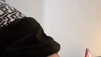 Hijabi trans in skirt rides a dildo - 12 image