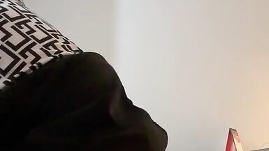 Hijabi trans in skirt rides a dildo - 13 image