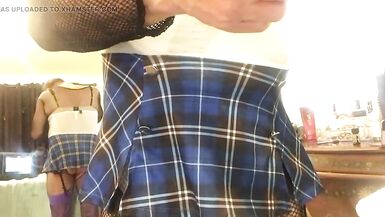 Sissy Crossdresser Gets to Fuck and Suck Herself Hard Solo Fucking Dildos - 12 image