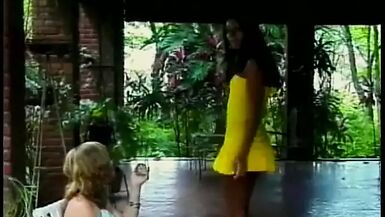 Blond girl fucking with she-male