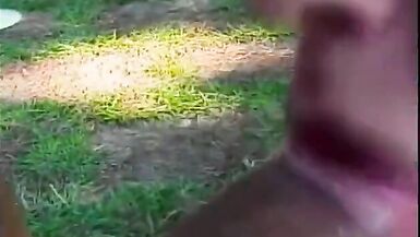 Outdoor anal for this good looking blonde tgirl cocksucker cum slut Melissa Merlin - 3 image