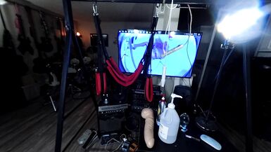 LizzyYum november 2023 amber wand quickie 5 (hangman) Post Op Orgasm Pussy Masturbation Teasing - 3 image