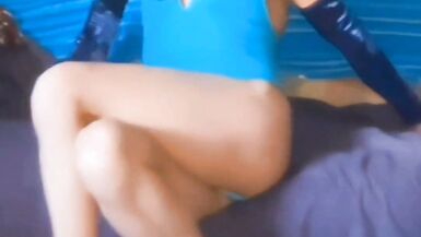 My new scenes in 3 speed ,leapord print swimsuit,blue swimsuit and my swim top and bikini - 6 image